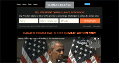 Desktop Screenshot of climatesilence.org