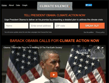Tablet Screenshot of climatesilence.org